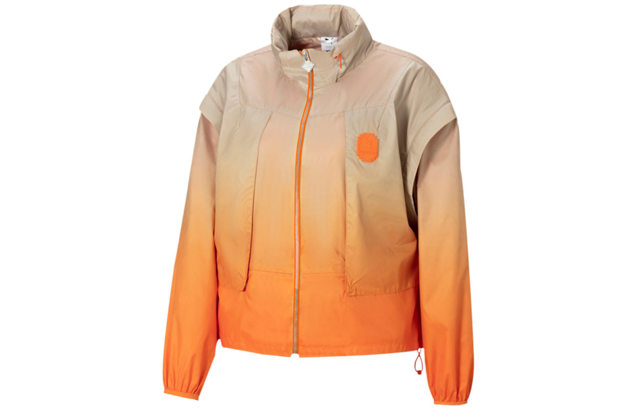 (WMNS) PUMA x PRONOUNCE Printing Hooded Jacket Orange 532147-29