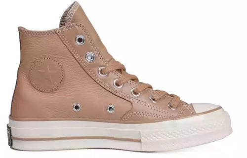 Converse Chuck 70 Hi High Top Leather Champagne Tan 163328C
