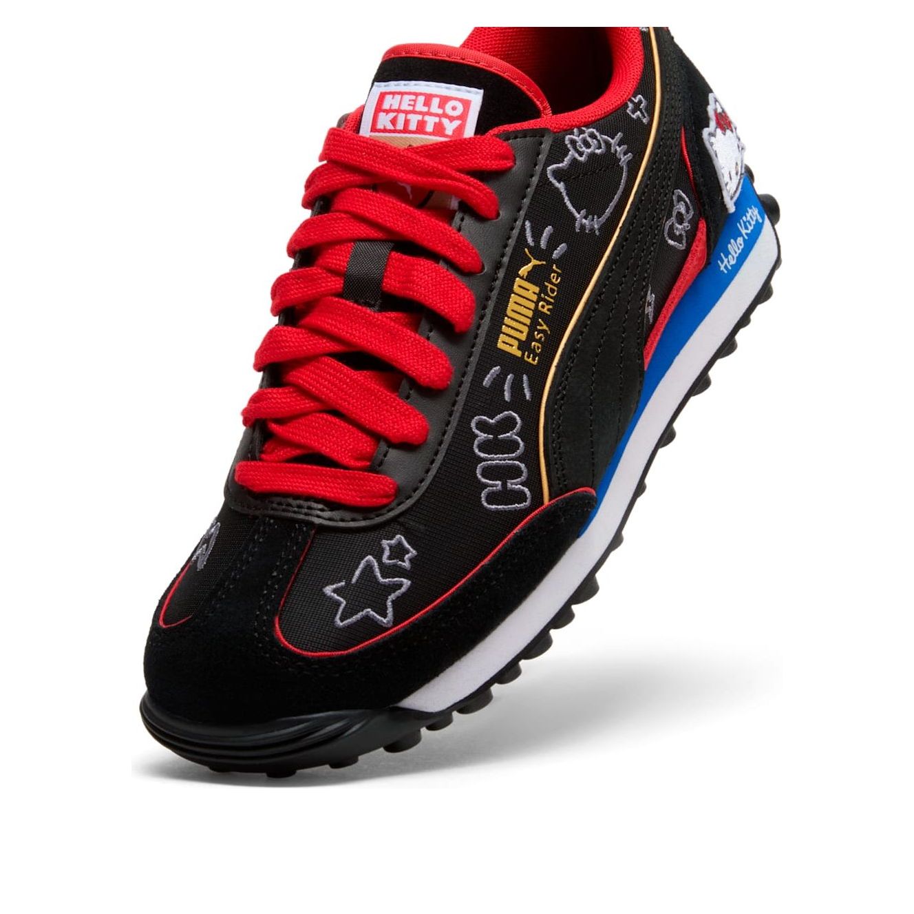 (WMNS) PUMA x Hello Kitty Easy Rider 'Black Red Blue' 404232-01