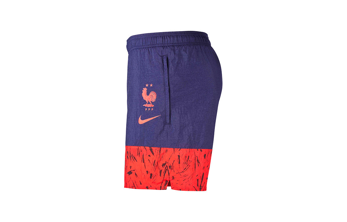 Nike Casual Running Sports Shorts Blue Red CI8474-498