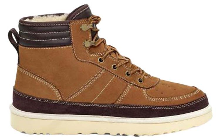 UGG Highland High Top Lacing Fleece Lined Brown 1097089-CHE
