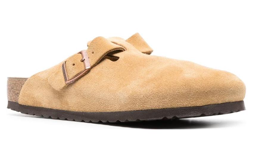 Birkenstock Boston Suede Leather 'Latte Cream' 1026181
