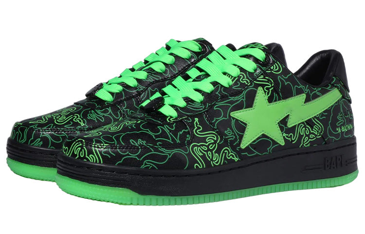 (WMNS) A BATHING APE X Razer Bape Sta 'Black Neon Green' 1I23-291-902-BG