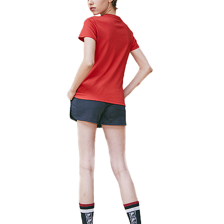 (WMNS) FILA Basic Short Sleeve Red T-Shirt F61W028108F-RD