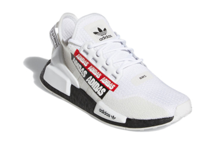 (GS) adidas NMD_R1 V2 J 'Overbranded - Cloud White' H02539