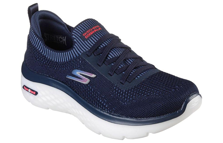 (WMNS) Skechers Go Walk Hyper Burst 'Navy' 124585-NVY