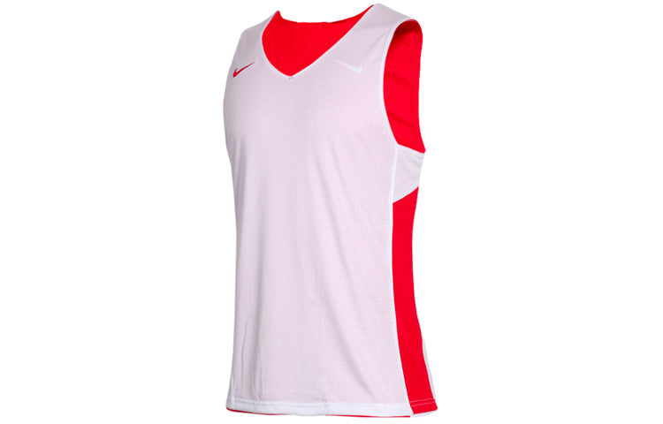 Nike Sports Training Splicing Breathable Reversible Basketball Vest Red 867767-658