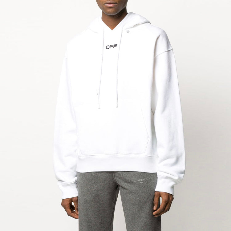 Men's Off-White Wavy Logo Slogan Printing OMBB037R20E300040110