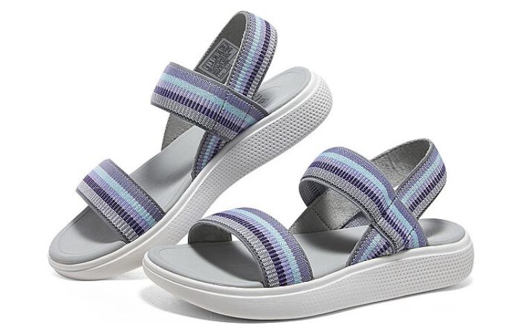 (WMNS) Skechers Summer Skipper 'Grey Blue' 114400-PRMT
