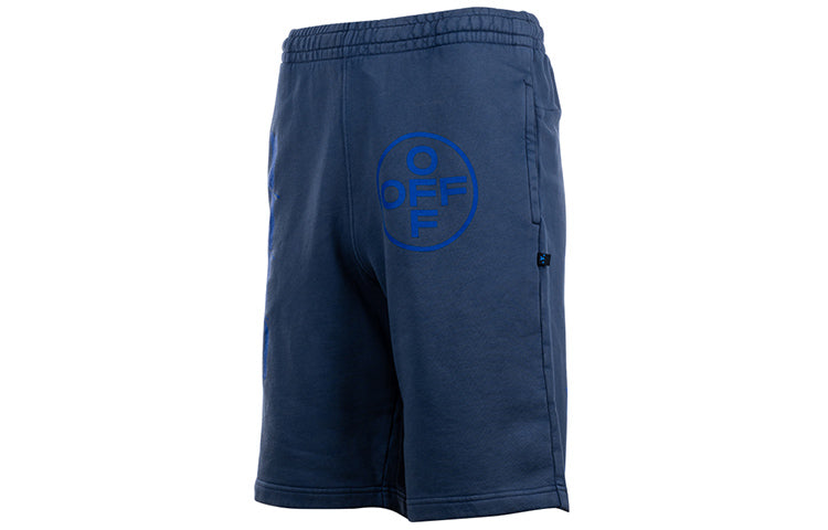 Off-White Alphabet Logo Casual Shorts Version Blue OMCI006F19E300093830