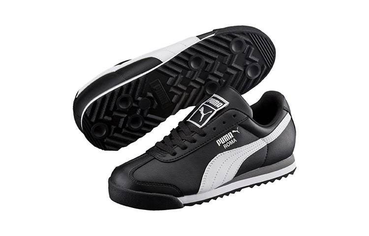 (GS) PUMA Roma Basic 'Black White Silver' 354259-01