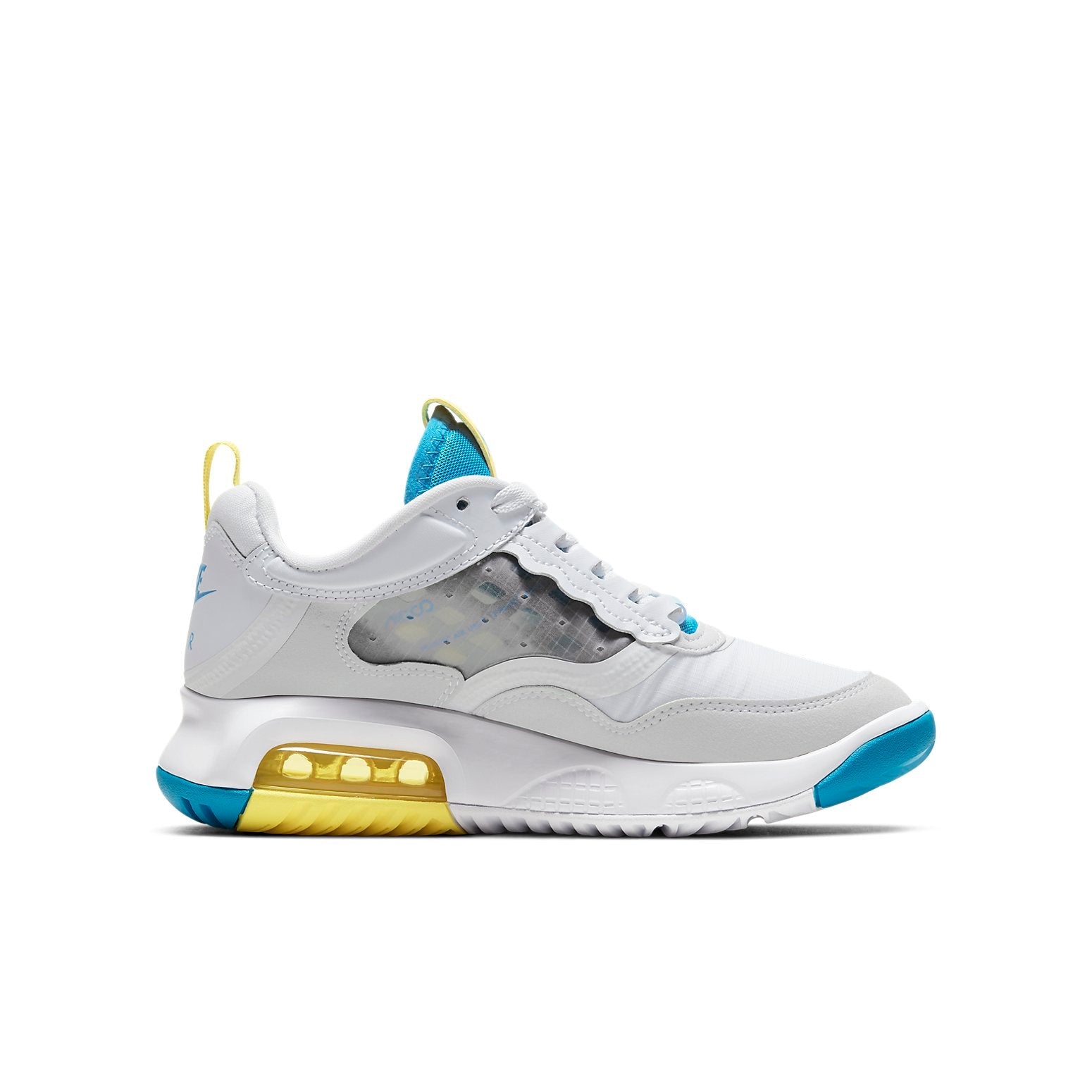 (GS) Air Jordan Air Max 200 'Grey Blue Yellow' CD5161-004