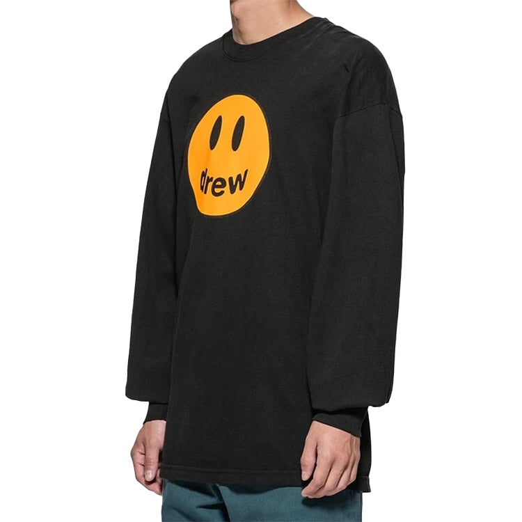 Drew House Printing Logo Long Sleeves Unisex Black DR-FW19-119