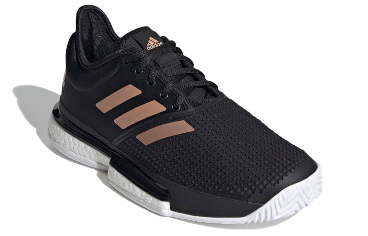 (WMNS) adidas SoleCourt 'Black Copper Metallic' FU8133