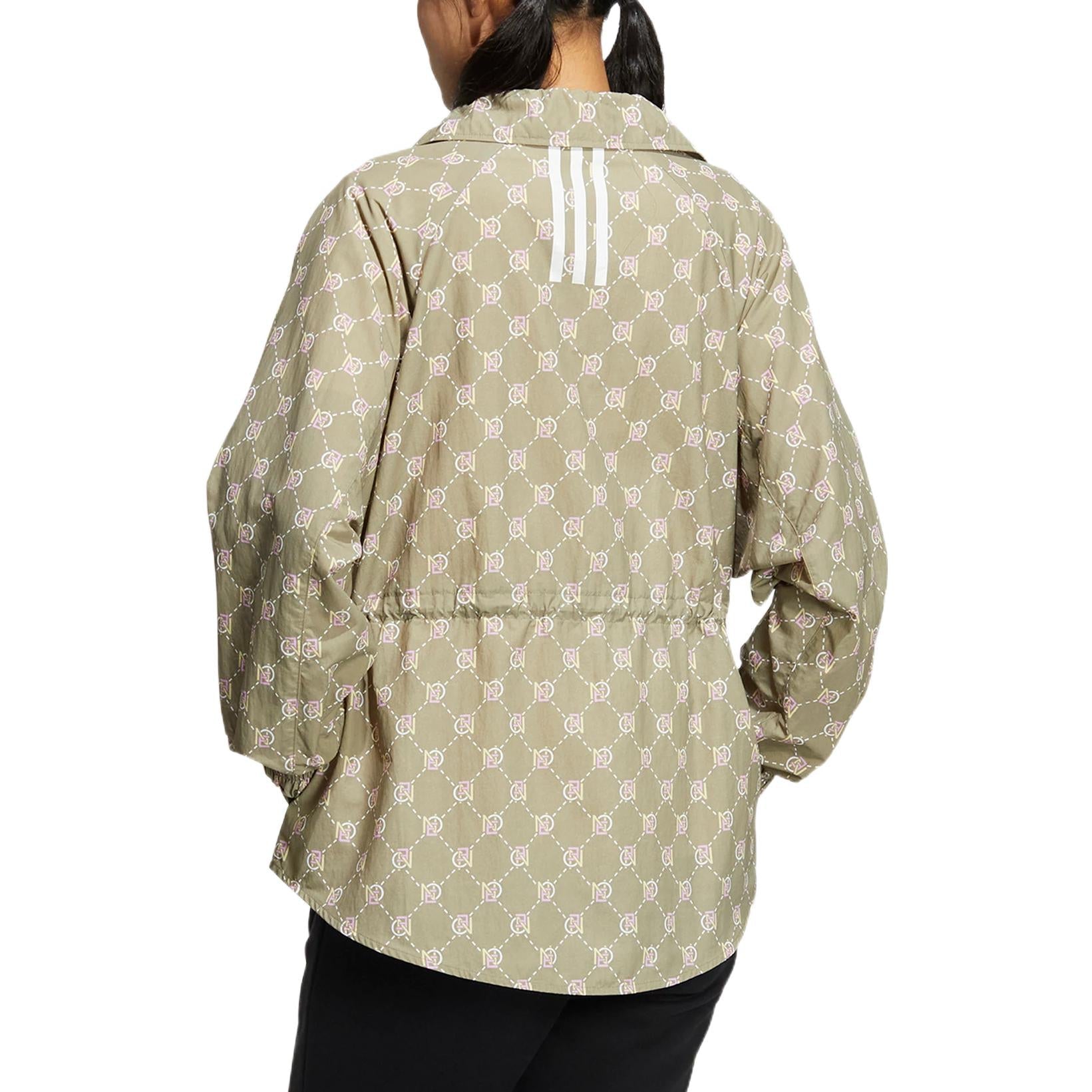 (WMNS) adidas Neo Monogram Windbreaker Jackets 'Tan' HM2017