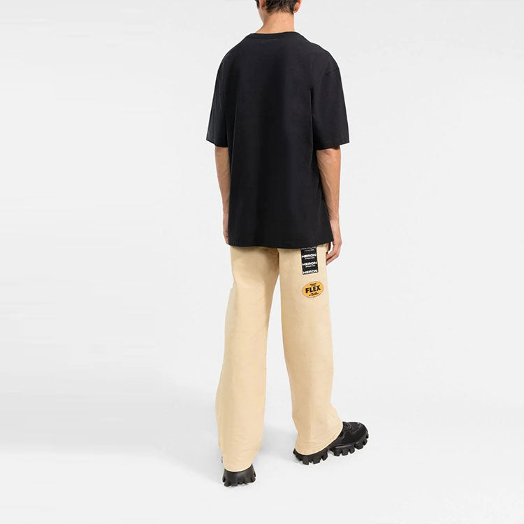 HERON PRESTON SS22 Heron Logo T-shirt 'Black' HMAA026C99JER00110011001