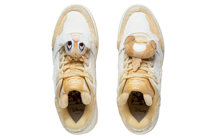 (WMNS) Li-Ning RSR 101 Low x Disney Chip 'n' Dale 'White Yellow' ABCS108-3