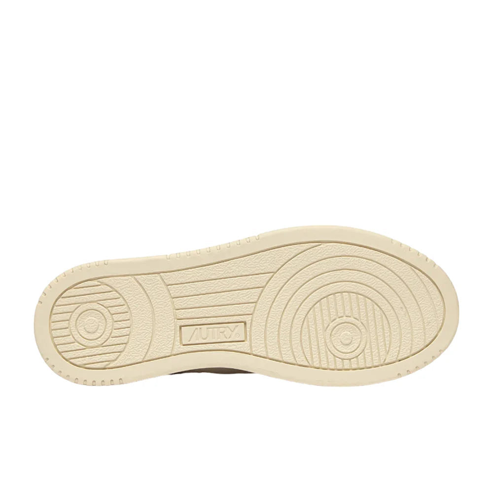 (WMNS) AUTRY Medalist Low Leather and Suede 'White Beige Blue' AULW-LS49