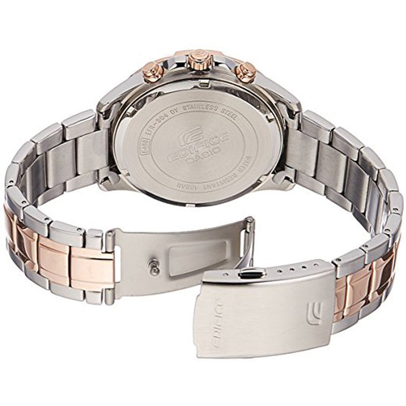 CASIO EDIFICE Quartz Waterproof Mens Rose Gold Analog EFR-304SG-7AV