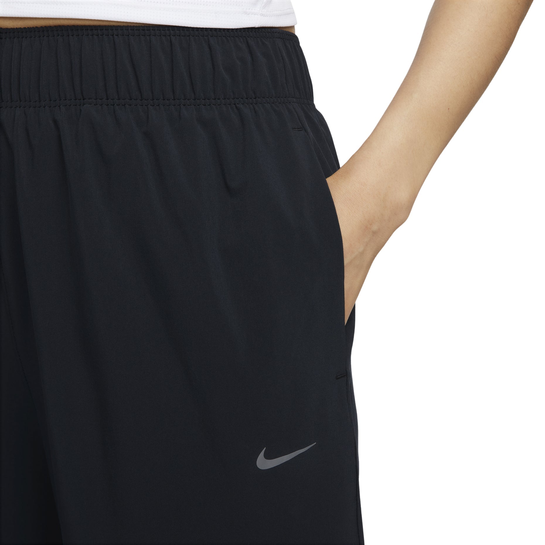 (WMNS) Nike Dri-FIT Fast Mid-Rise 7/8 Running Pants 'Black' FB7030-010