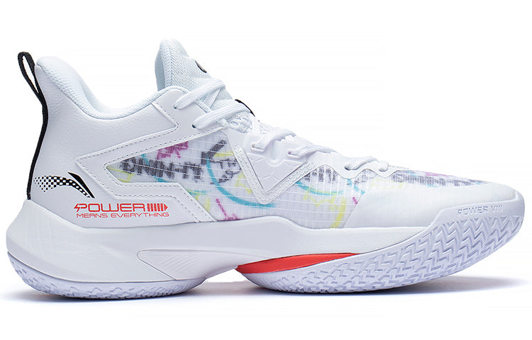 Li-Ning Power 8 Mid 'White Red Black' ABPS073-3