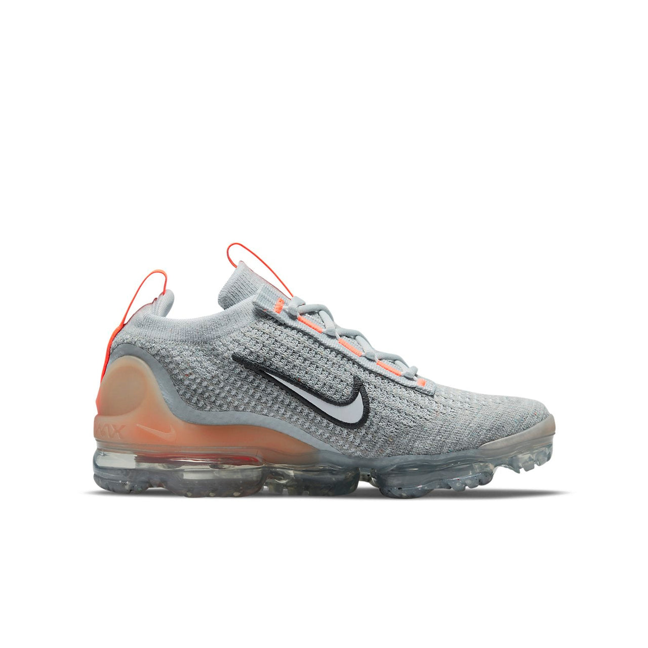 (GS) Nike Air VaporMax 2021 Flyknit 'Grey Fog Bright Mango' DB1550-002