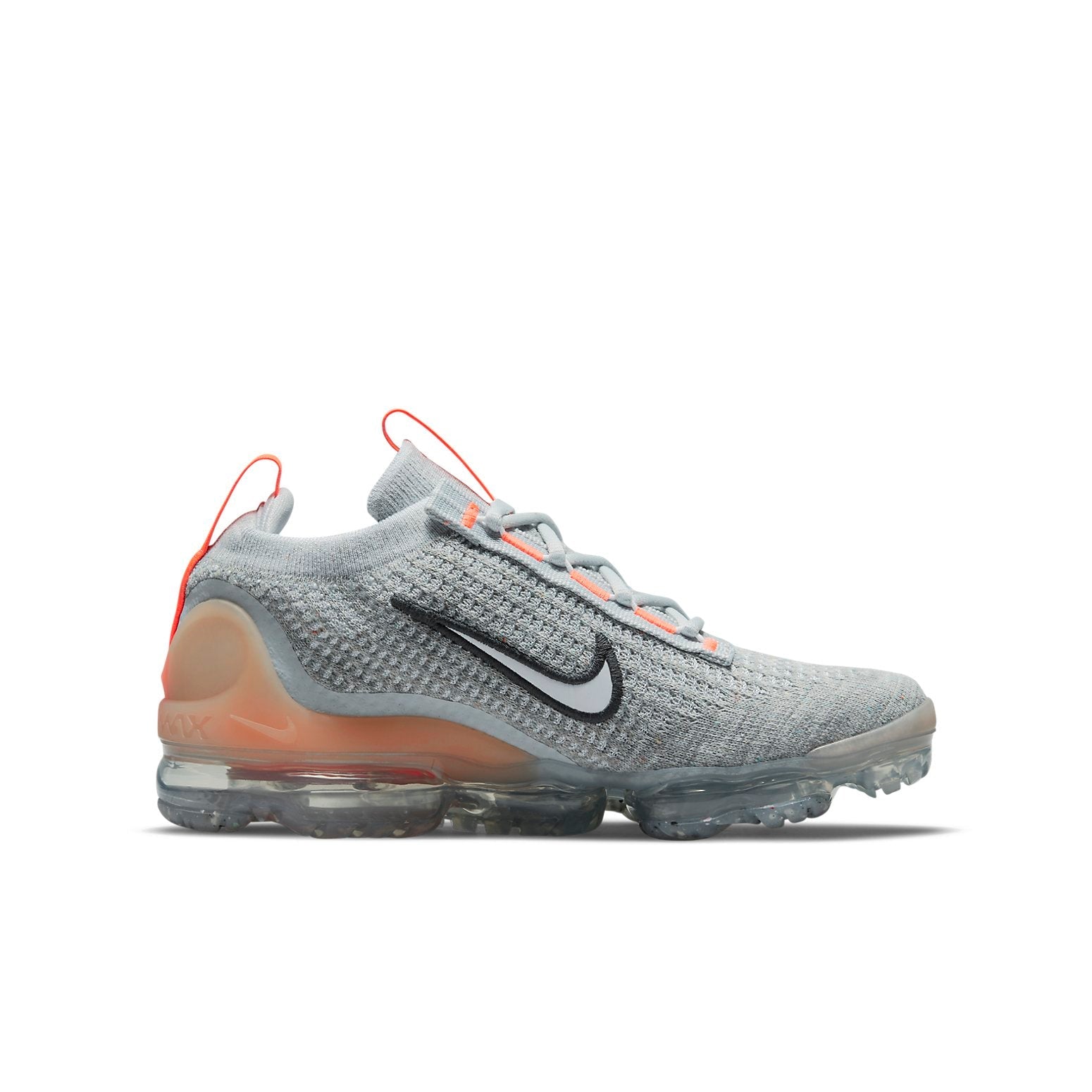 (GS) Nike Air VaporMax 2021 Flyknit 'Grey Fog Bright Mango' DB1550-002