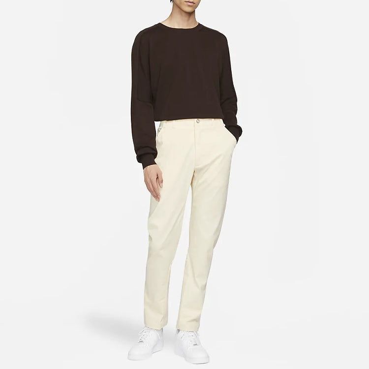 Men's Nike ESC Series Solid Color Straight-Leg Casual Pants/Trousers Yellow DH2874-790