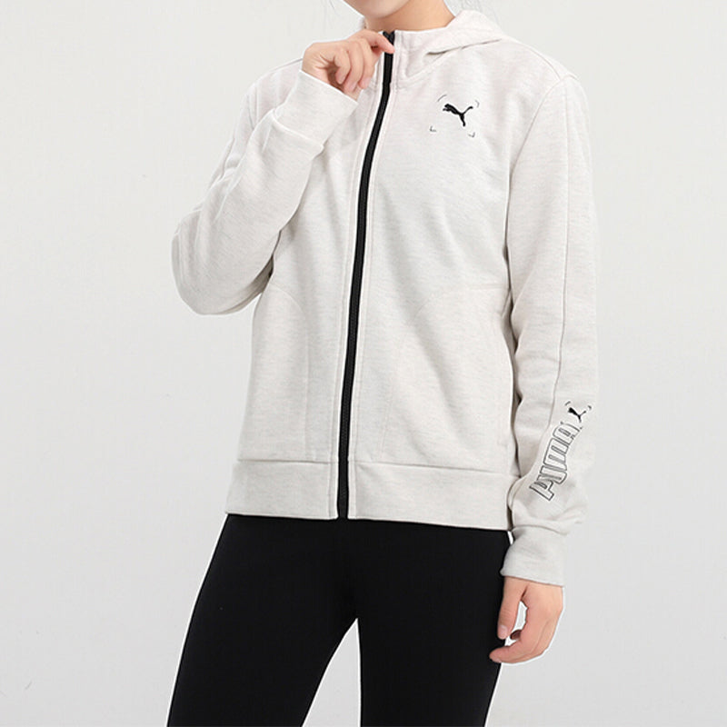 (WMNS) PUMA Nu-Tility Full-Zip Jacket 'White Black' 585252-19
