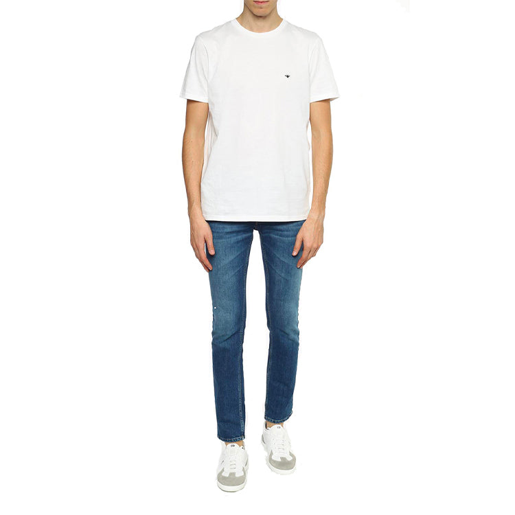 DIOR Black Bee Embroidered Short Sleeve Unisex White 733J603B0446-C089