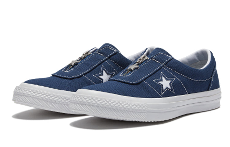 (WMNS) Converse One Star Navy Blue Zipper 564207C