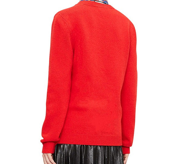 (WMNS) Gucci Deer Logo Wool Red 579950-XKAWE-6397