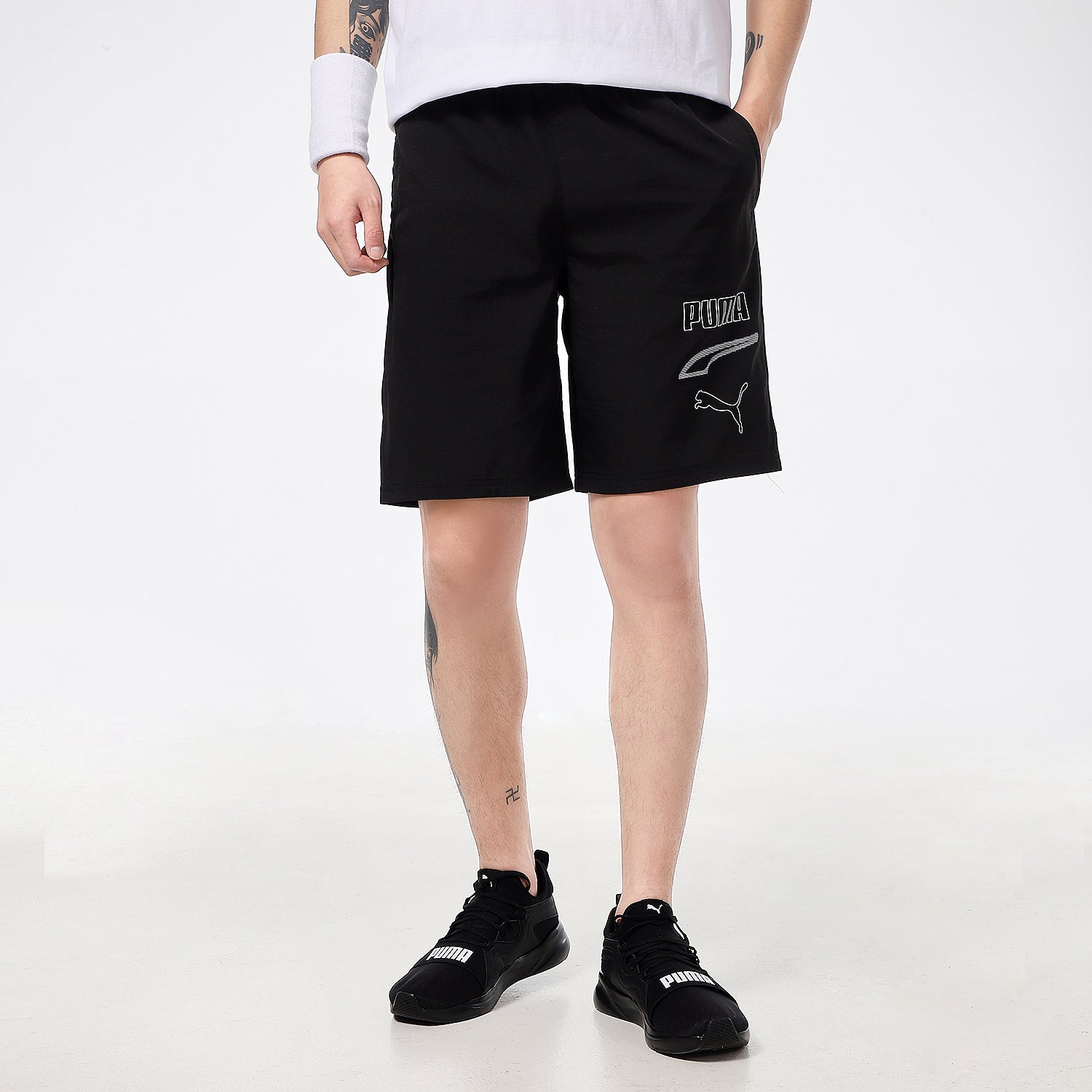 PUMA Rebal Woven Shorts 'Black' 845583-51