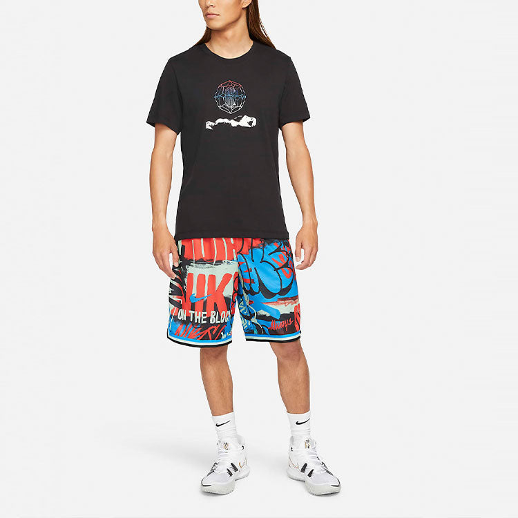 Nike SS22 Logo Printing Sports Round Neck Short Sleeve Black DM2463-010