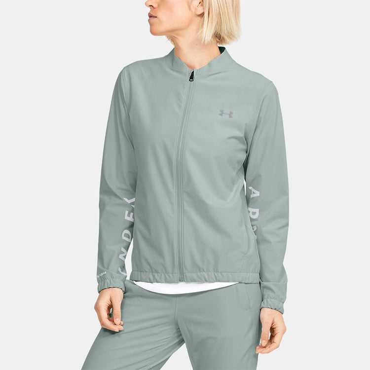 (WMNS) Under Armour Storm Running Sports Jacket Green 1342808-189