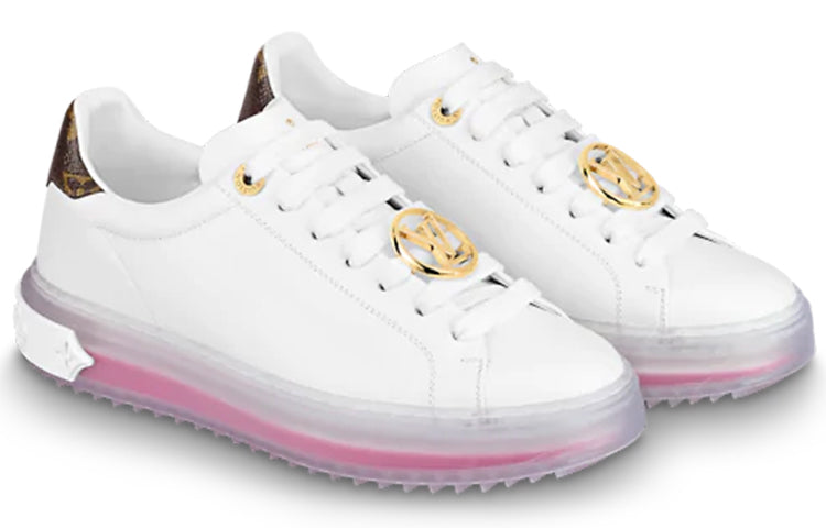 (WMNS) LOUIS VUITTON Time Out Sneakers 'White Pink Gold' 1A8NFR
