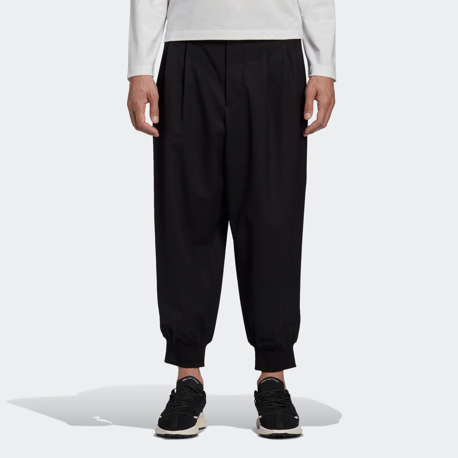 adidas Y-3 Classic Refined Wool Cuff Pants 'Black' GK4567