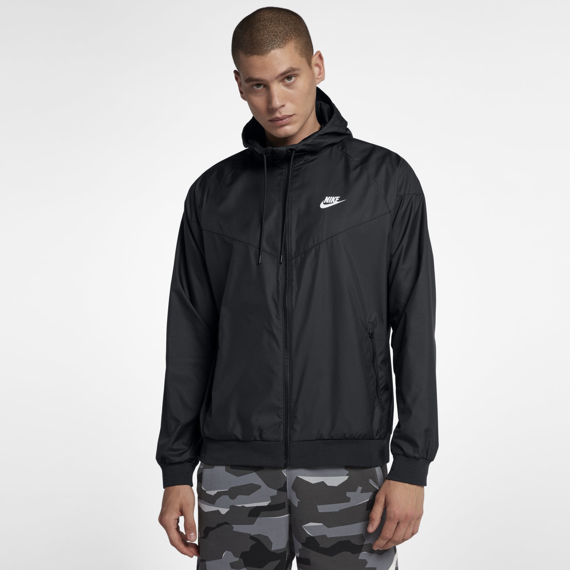 Men's Nike Windrunner Hooded Woven Windbreaker Sports Jacket 727325-010