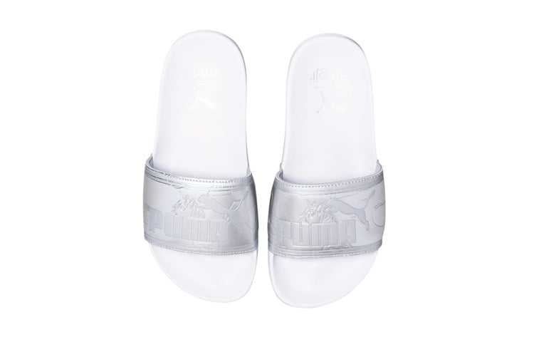 (GS) PUMA Leadcat Slides 'Emoji - Silver' 380578-01
