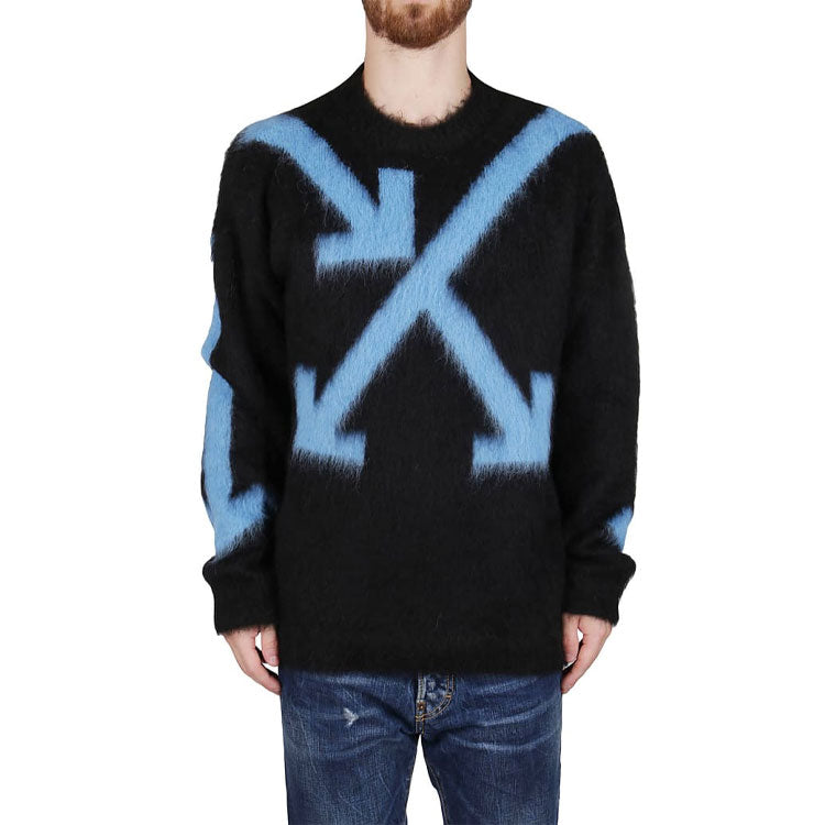 Men's Off-White SS21 Arrow Printing Black OMHA036F20KNI0021040