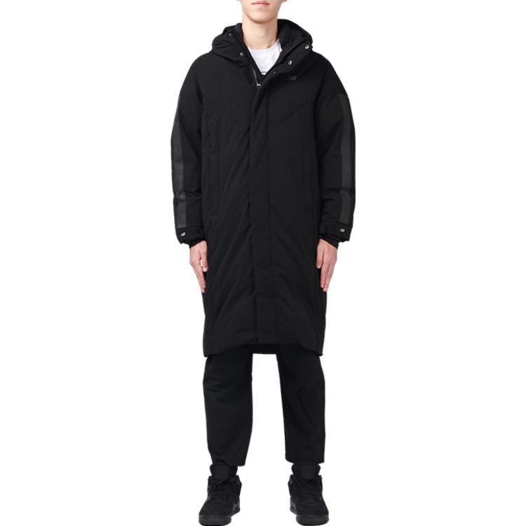 New Balance Street Style Long Down Jacket Asia Sizing 'Black' NQ94R041-BK