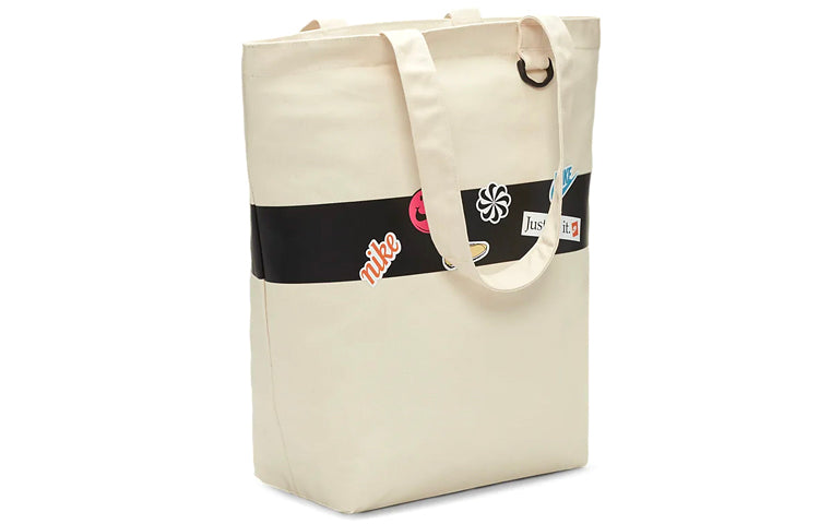 Nike Heritage Tote Bag 'Natural White Light Current Blue' BA6447-110