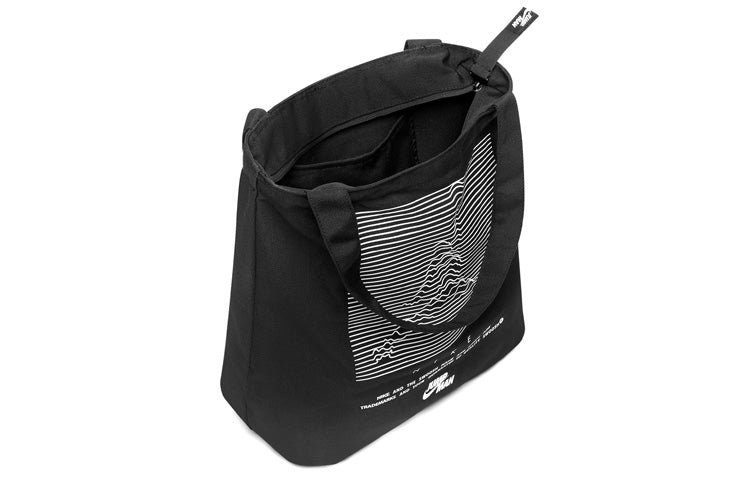 Air Jordan Unisex Polyester Logo Printing Zipper High Capacity Single-Shoulder Bag Black DR8079-010