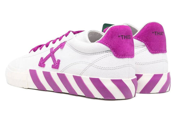 (WMNS) Off-White Vulcanized Low-Top Sneakers 'White Purple' OWIA178S22FAB0010132
