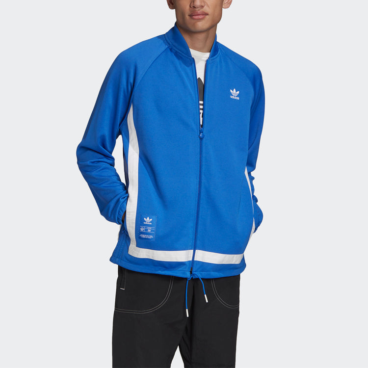 adidas originals Warmup Tt Retro Casual Athletics Sports Jacket Blue GK0660