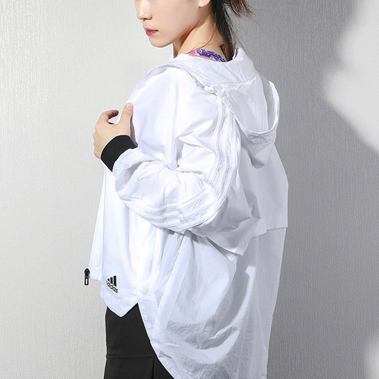 (WMNS) adidas Wb Block Sports Stylish Jacket White EH3848