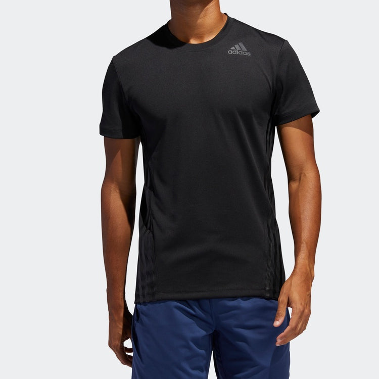 adidas Casual Sports Round-neck Short-sleeve Tee Men Black FL4309