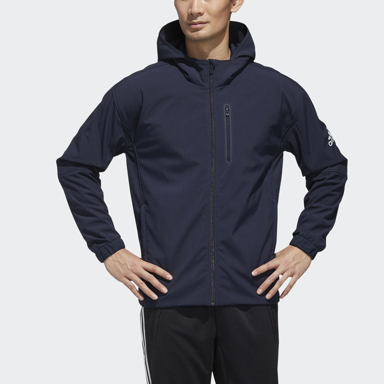 adidas Training Sports Hooded Jacket Navy Blue GE0425