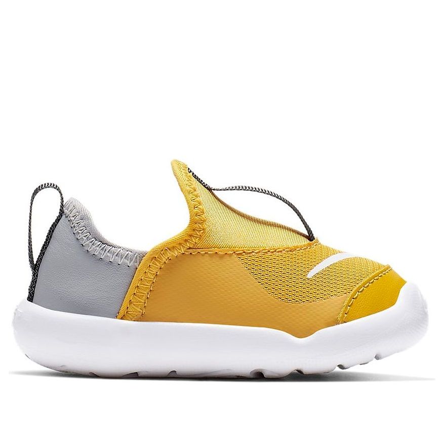 (TD) Nike Lil' Swoosh 'Yellow Ochre Wolf Grey' AQ3113-701