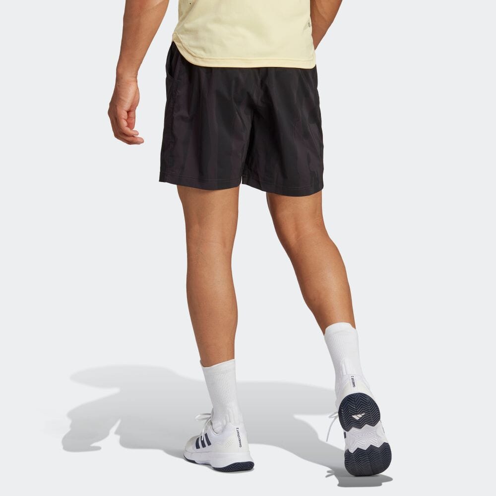 Men's adidas Logo Printing Elastic Waistband Straight Casual Shorts Japanese Version Carbon Black HY8724